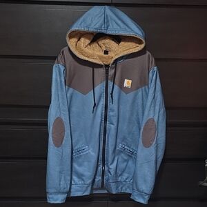 Carhartt Men's Blue and Brown Performance Jacket